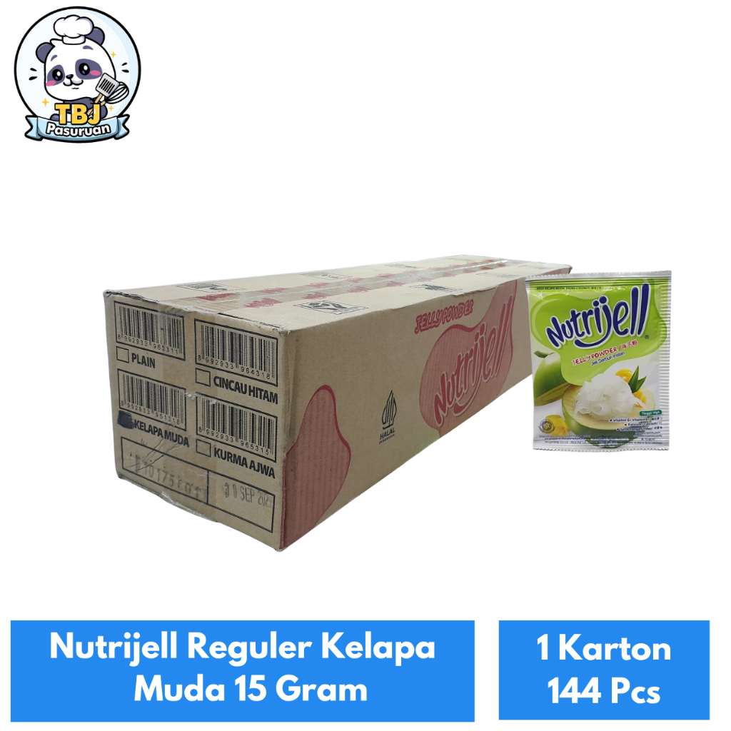 

Nutrijell Reguler Kelapa Muda 15 Gram Kemasan 1 Karton Isi 144 Pcs
