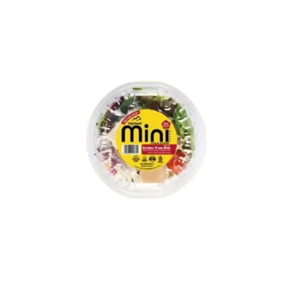 

HIGHLAND MINI GLDN YUZU BLIZZ SALAD 150G adalah salad segar siap saji yang menggabungkan beragam sayuran pilihan dengan sentuhan rasa unik dari saus Yuzu khas dari Jepang yang memberikan rasa segar, asam, dan manis yang membuat saladnya semakin lezat