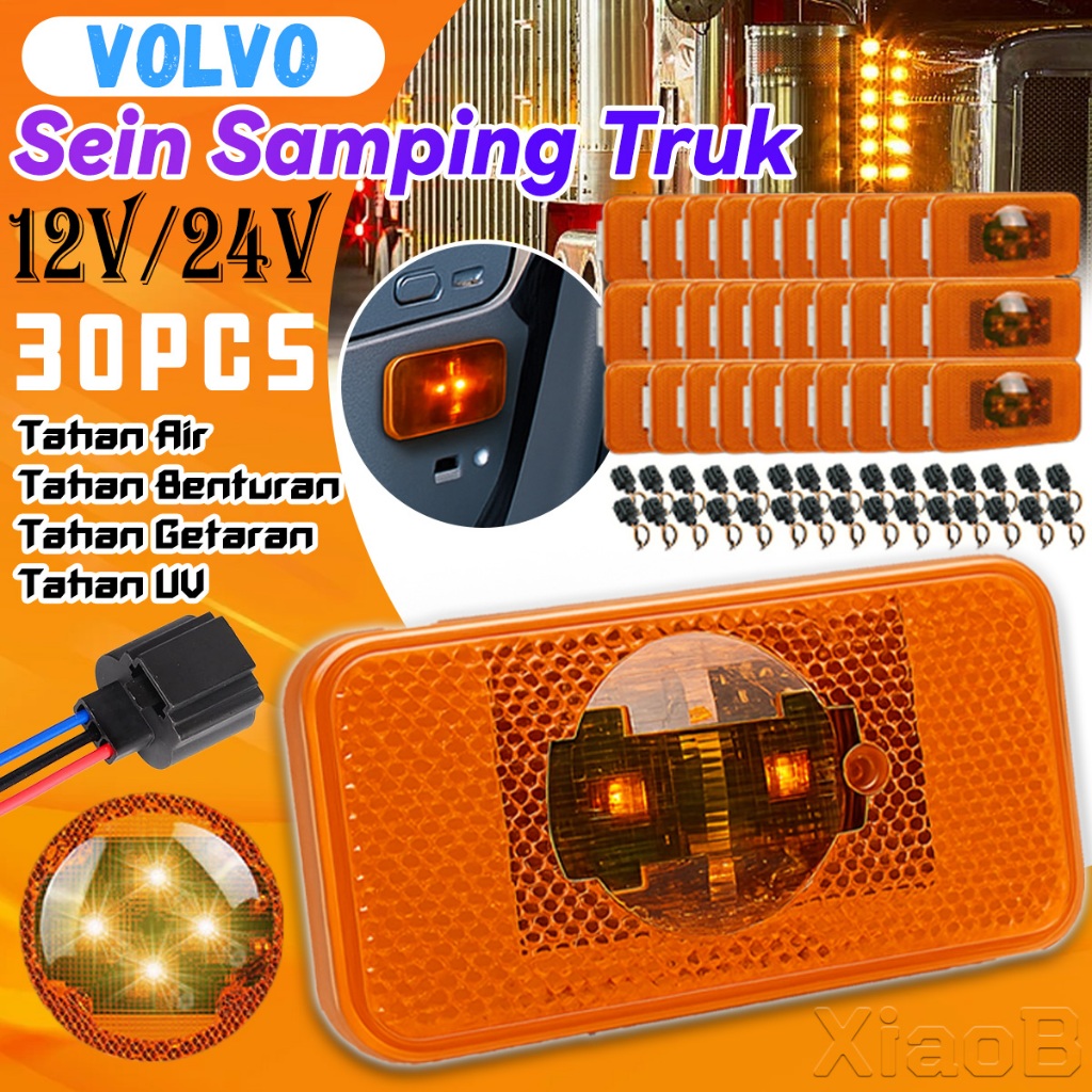 24V/12V Lampu Sein Samping Truk LED 36PCS Lampu Variasi Truk Lampu Volvo Truk Lampu Led Truk Lampu L