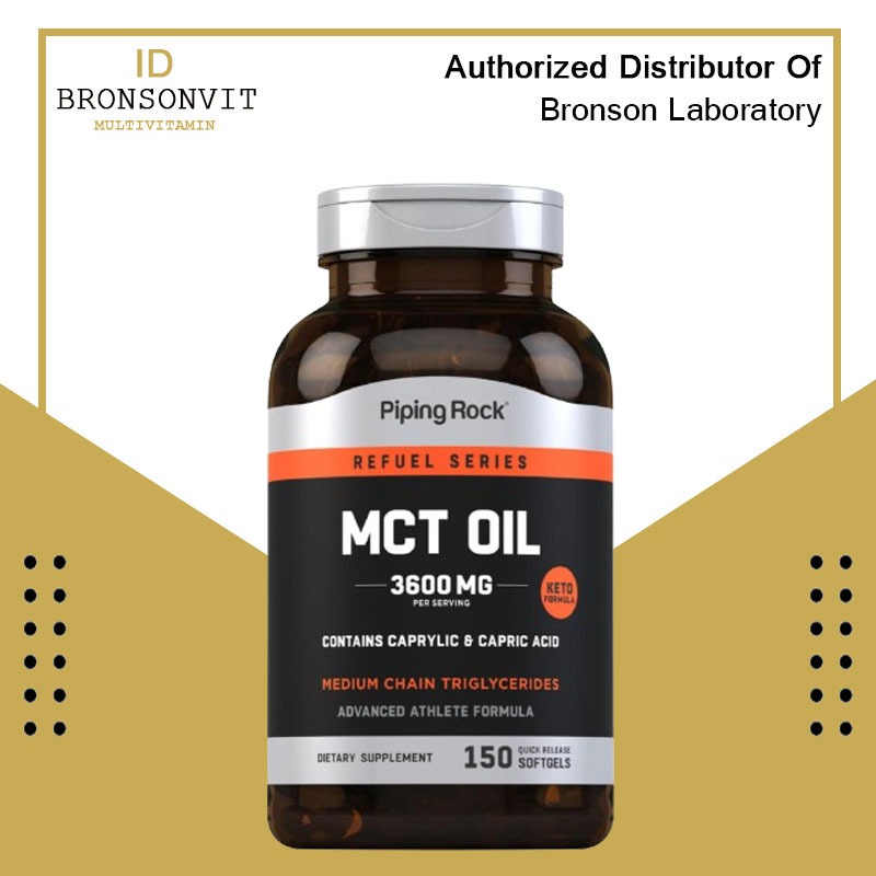 Piping Rock MCT Oil Capsules 3600mg - 150 Softgels