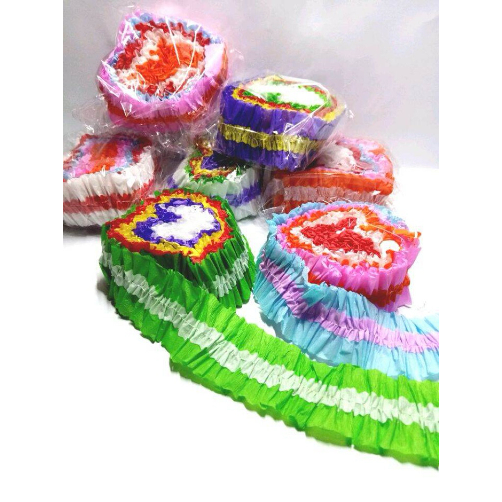 kertas krep hias sepeda