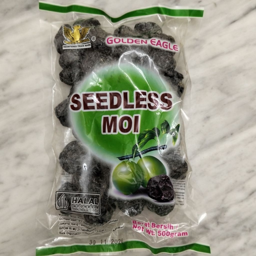 

Golden Eagle Seedless Moi 500 gram - Manisan Buah Plum