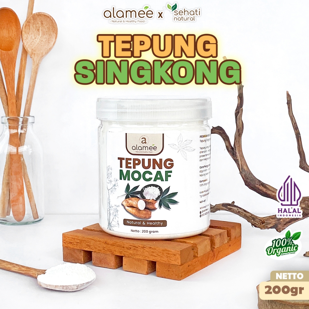

ALAMEE Tepung Mocafine Gluten Free Tepung Singkong Sehat Rendah Gula High Fiber 200gr