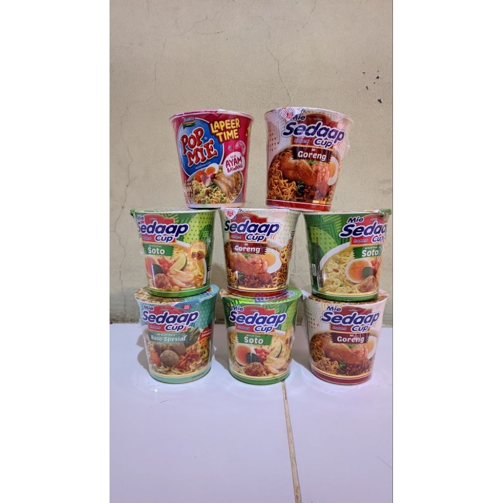 

mie cup / pop mie / mie sedap cup