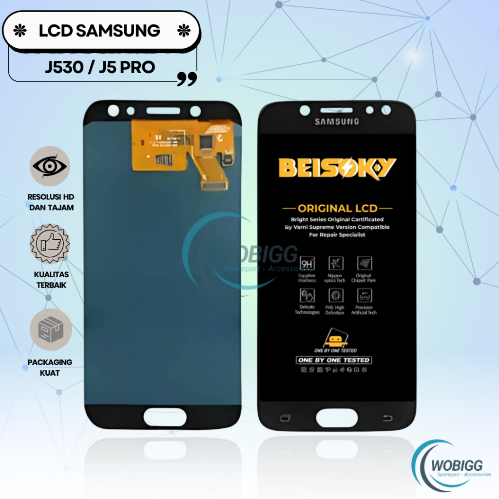 LCD TOUCHSCREEN SAMSUNG J5 PRO 2017 / J530 - ORIGINAL COMPLETE NEW FULLSET SPAREPART HP