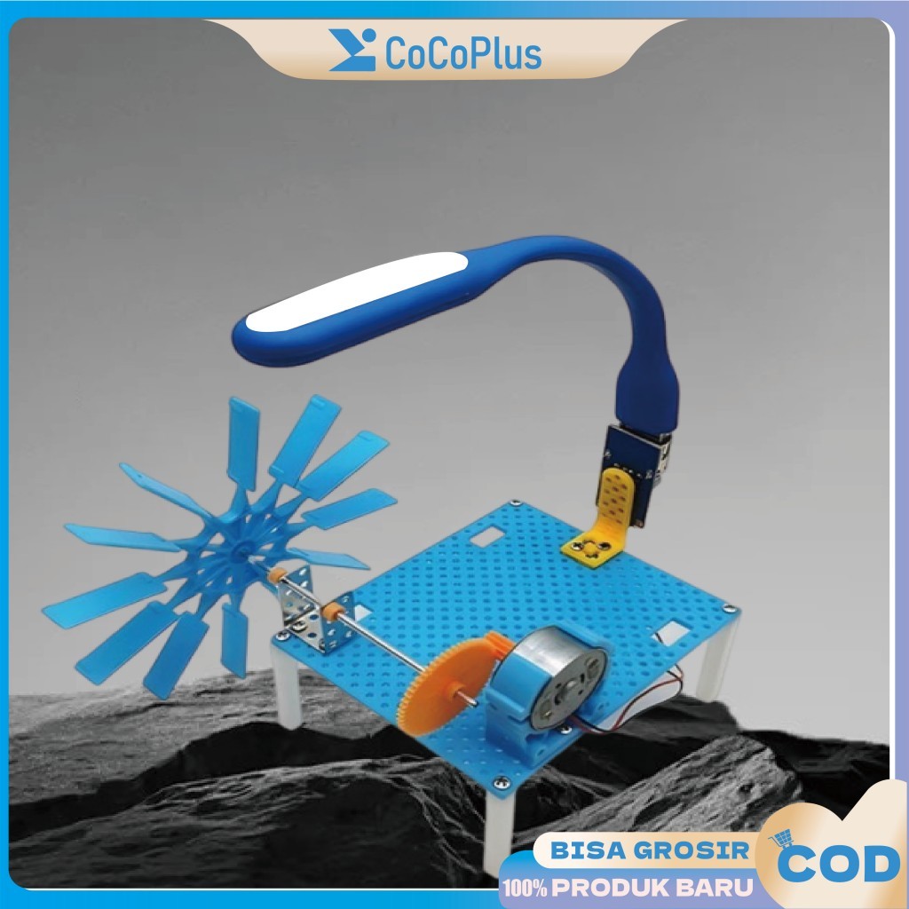 Turbin Air Mini PLTA Micro Hydro Generator Set DIY Alat Percobaan Fisika Sekolah Pembangkit Listrik 