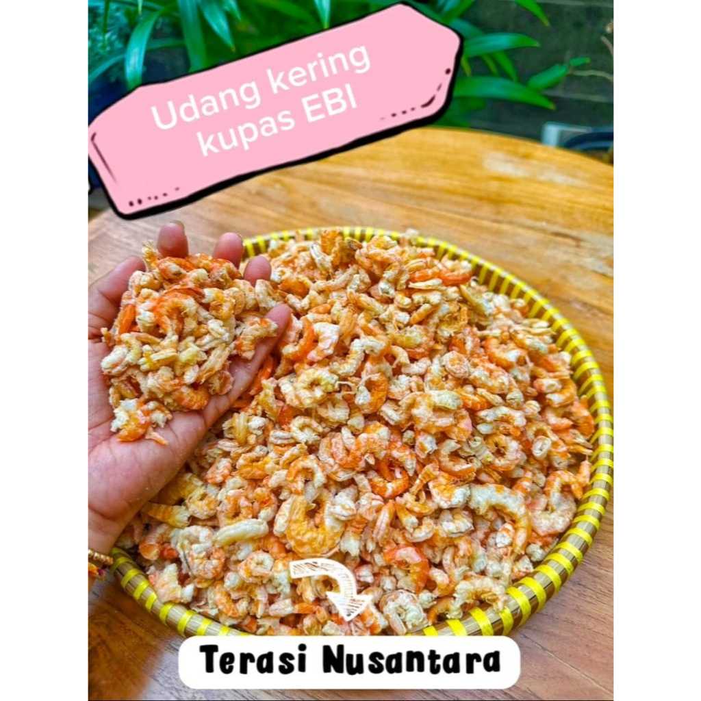 

Terasi Nusantara UDANG KERING EBI BERSIH SEGAR SUPER PREMIUM TERI 100GR 250GR 500GR