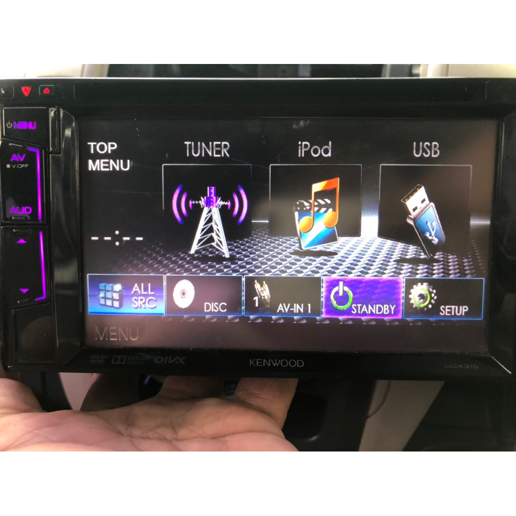 headunit kenwood ddx315 segel