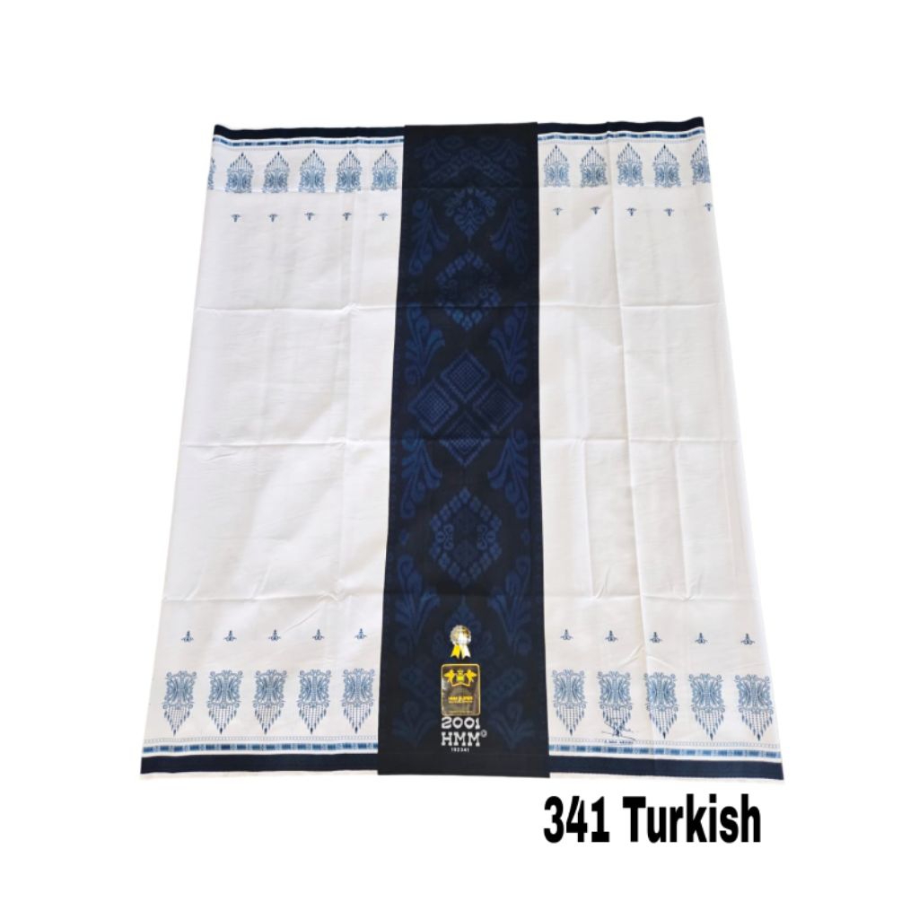 Aulia - Sarung Samarinda HMM Putih Polos Warna//Sarung HMM Putih Warna