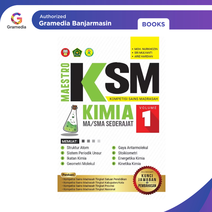 Gramedia Banjarmasin - Maestro KSM Kimia MA/SMA Sederajat Volume 1