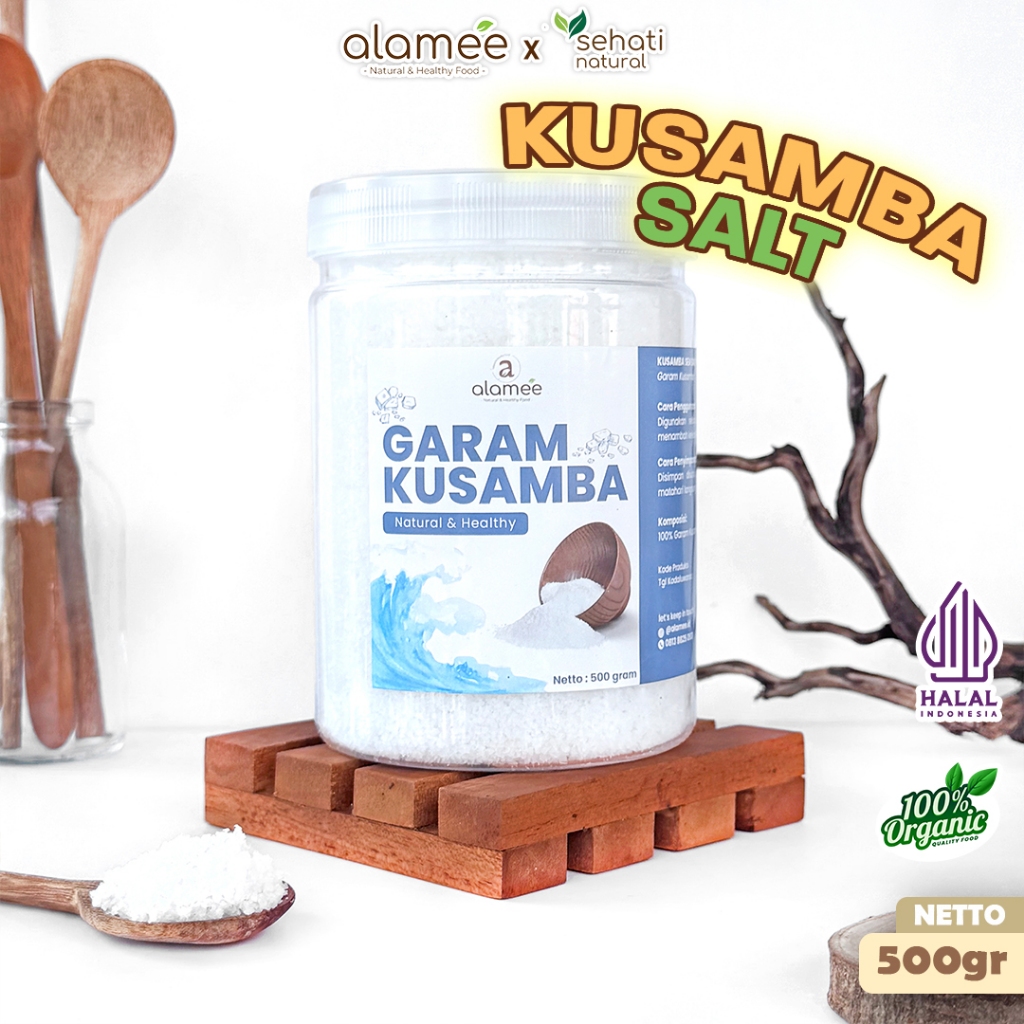 

ALAMEE Garam Kusamba Sea Salt Laut Bali 500gr Organik Murni Alami Organic Lokal sehati natural