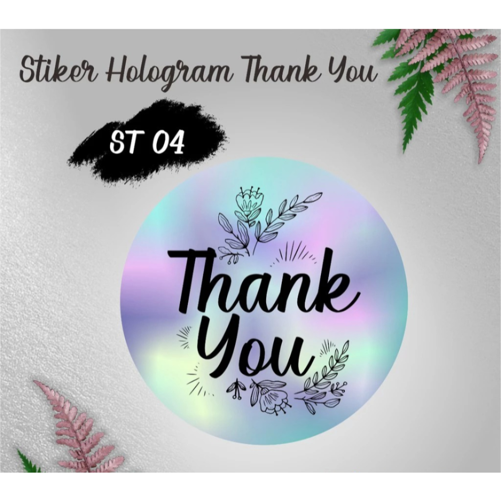 

LABEL THANK YOU HOLOGRAM ST 04 READY STOCK
