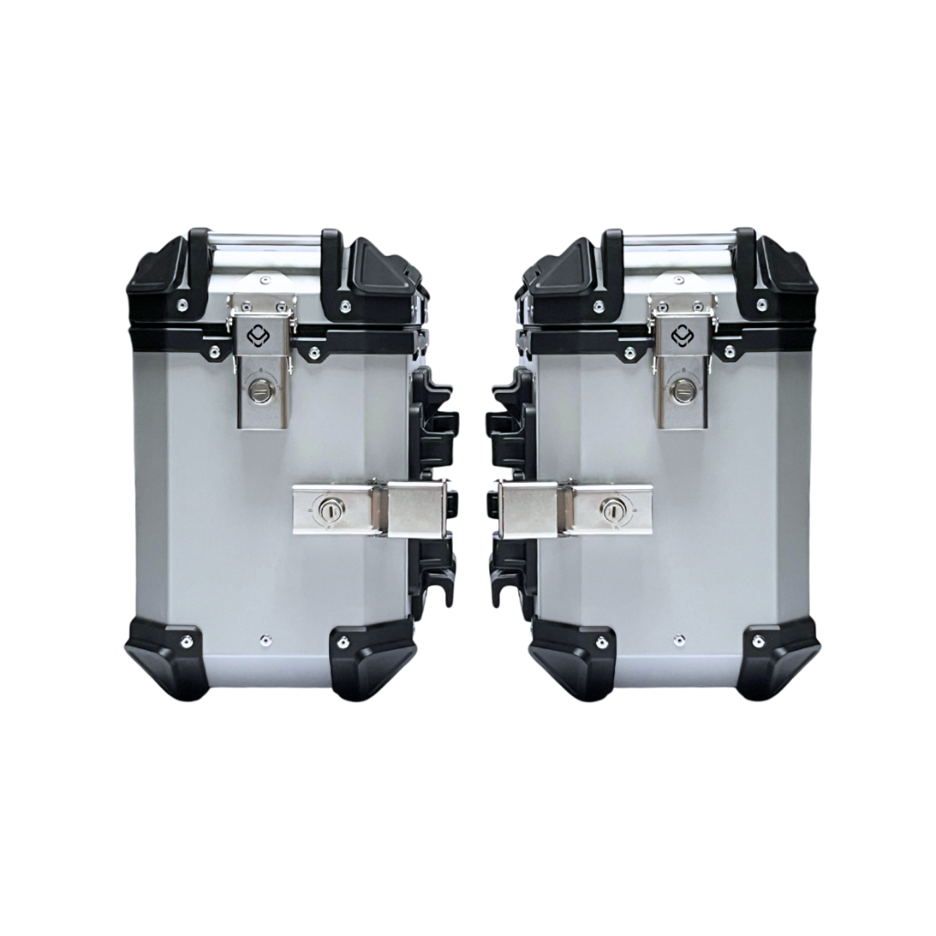 OMEGAMOTO DURA X SIDE BOX 35L PNP VERSYS BMW GS KTM CFMOTO ROYAL ENFIELD