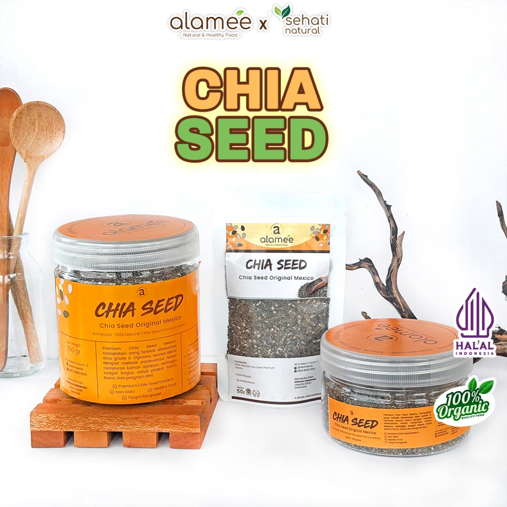 

ALAMEE Biji Chia Seed Organic Blackseeds Chiaseed Asli Mexico Quality sehati natural