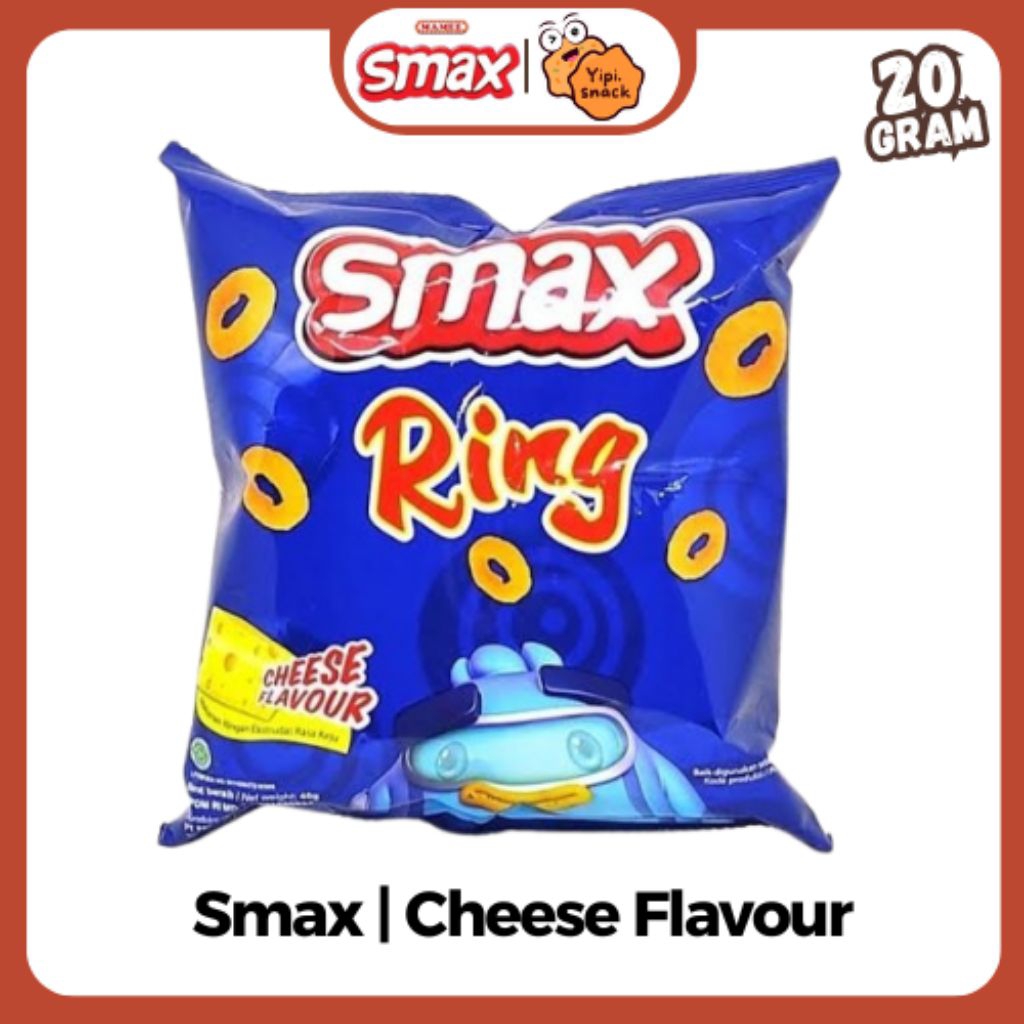 

Ciki Smax Ring Cheese Flavour 20gr Snack Rasa Keju