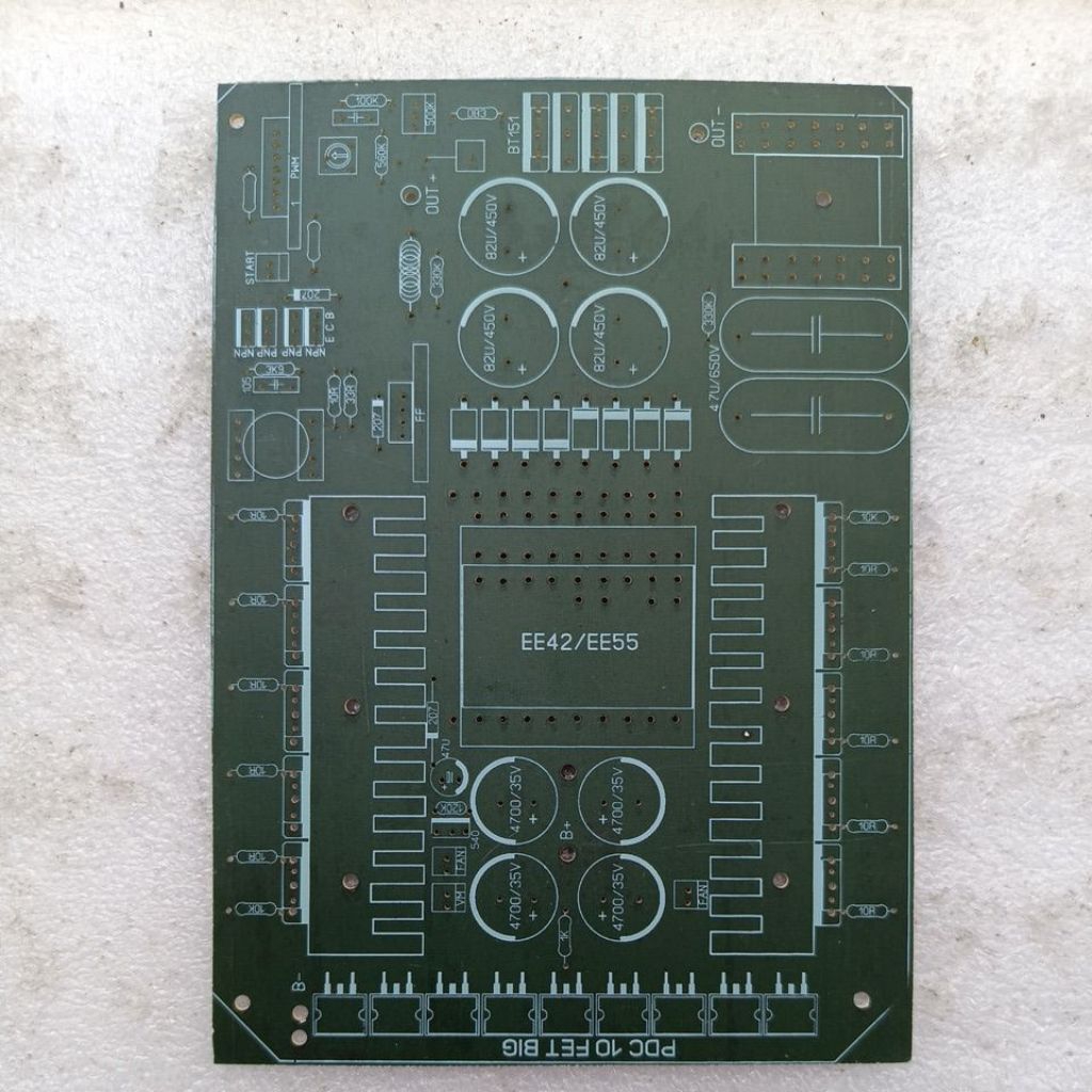 Pcb pdc 10 mosfet mini/jumbo bahan fiber tidak mudah pecah