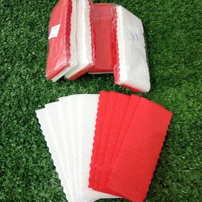 

kertas KREP potong merah putih / kertas dekorasi dirgahayu/ HUT RI