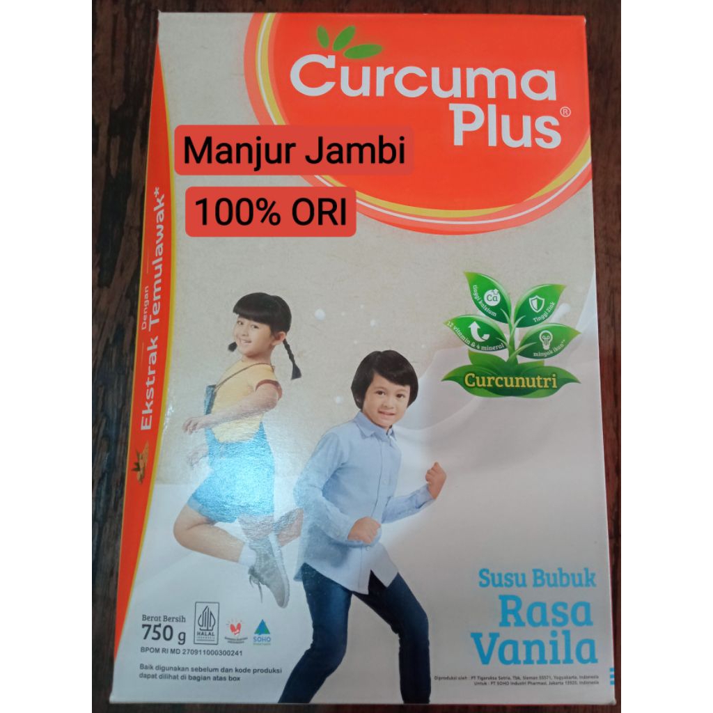 

Susu bubuk Curcuma Plus rasa vanila 750 gram