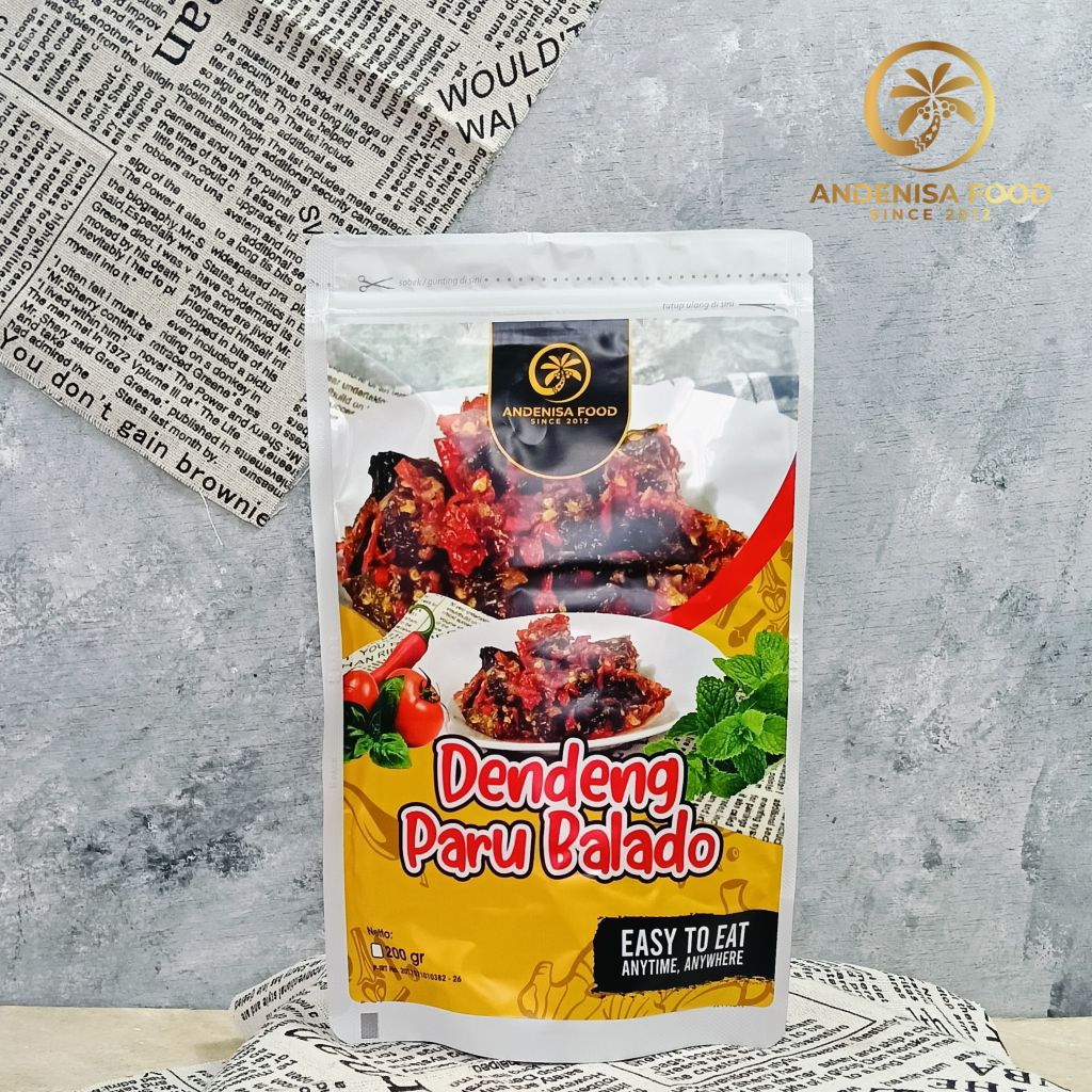 

dendeng paru balado 200 gram