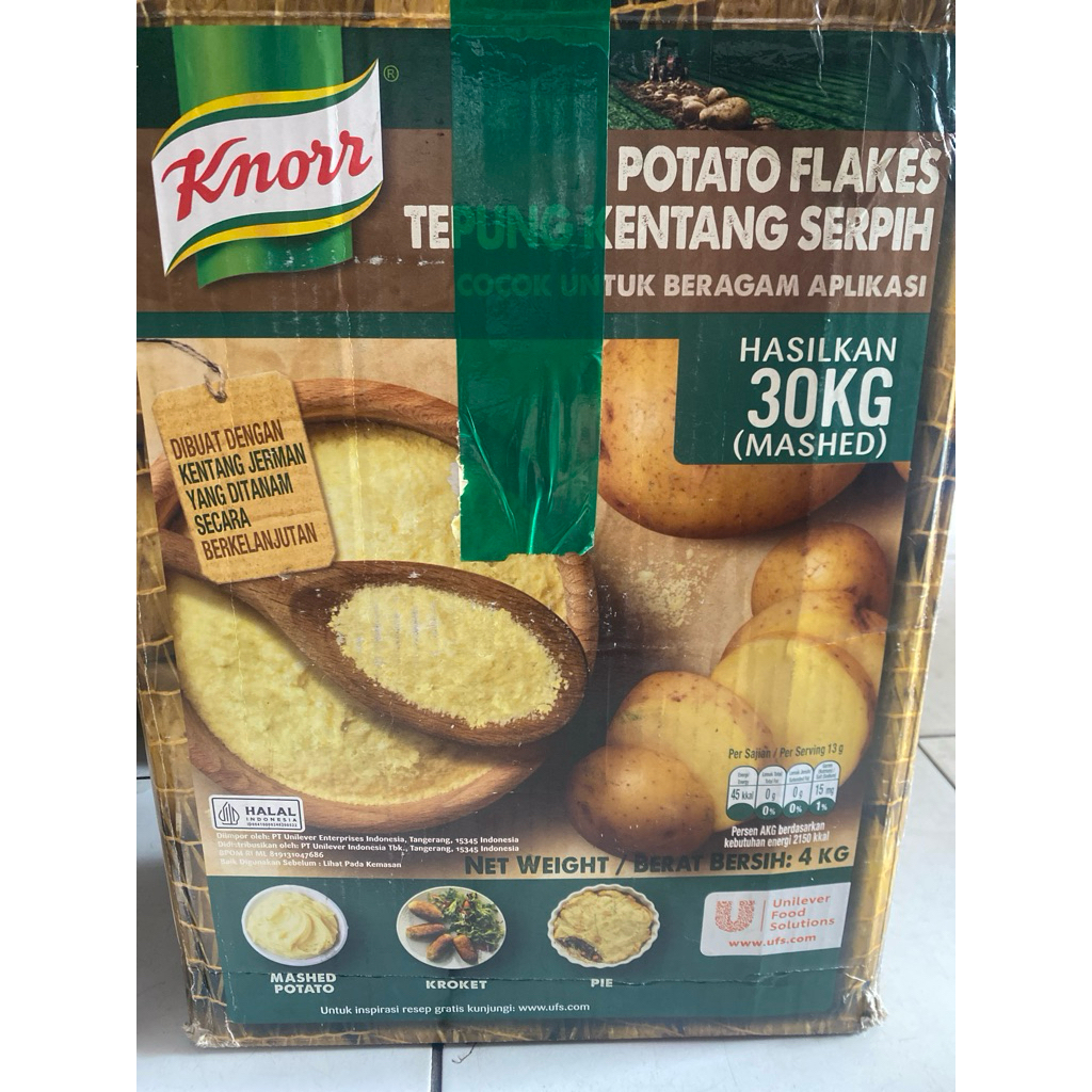 

Knorr Potato Flakes Tepung Kentang Serpih 4Kg