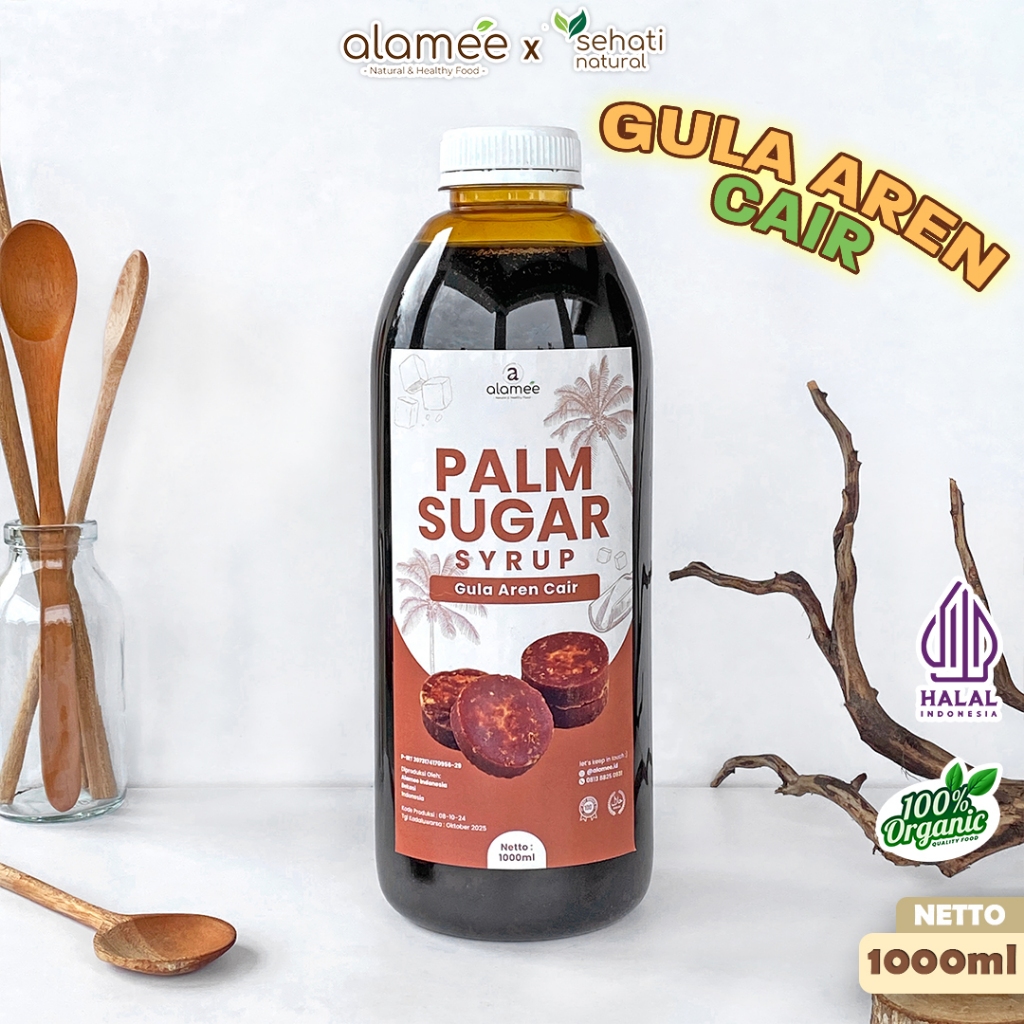 

Gula Aren Cair Syrup Palm Sugar Murni Barista Brown Sirup Natural Manis Asli Organic Liquid Organik