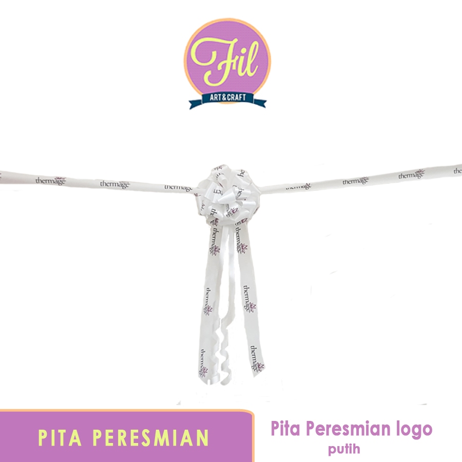 

Pita Peresmian / Pita Logo / Gunting Pita / Grand Opening / Pita Satin putih