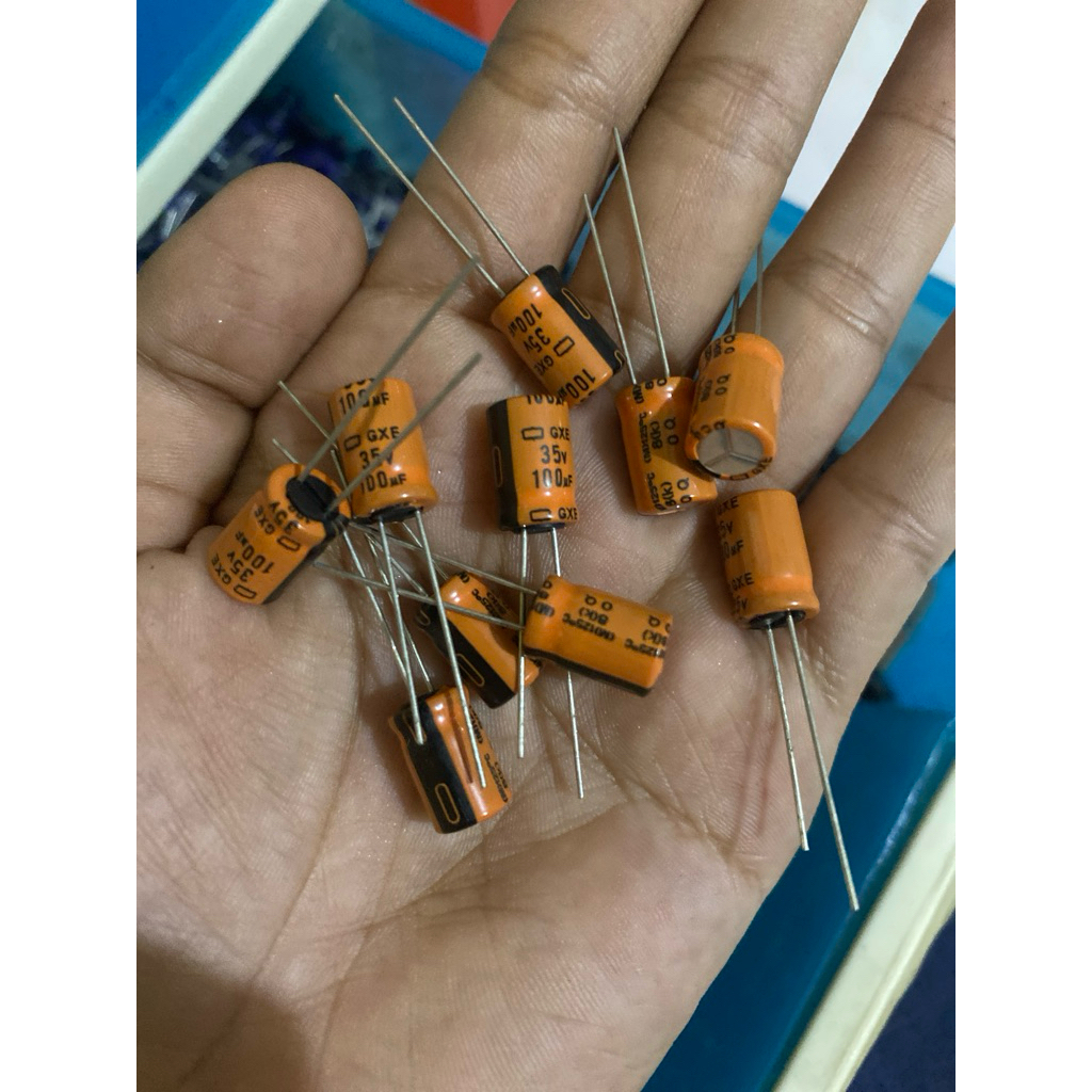 Elco 100uf 35v Original Harga Per 10pcs