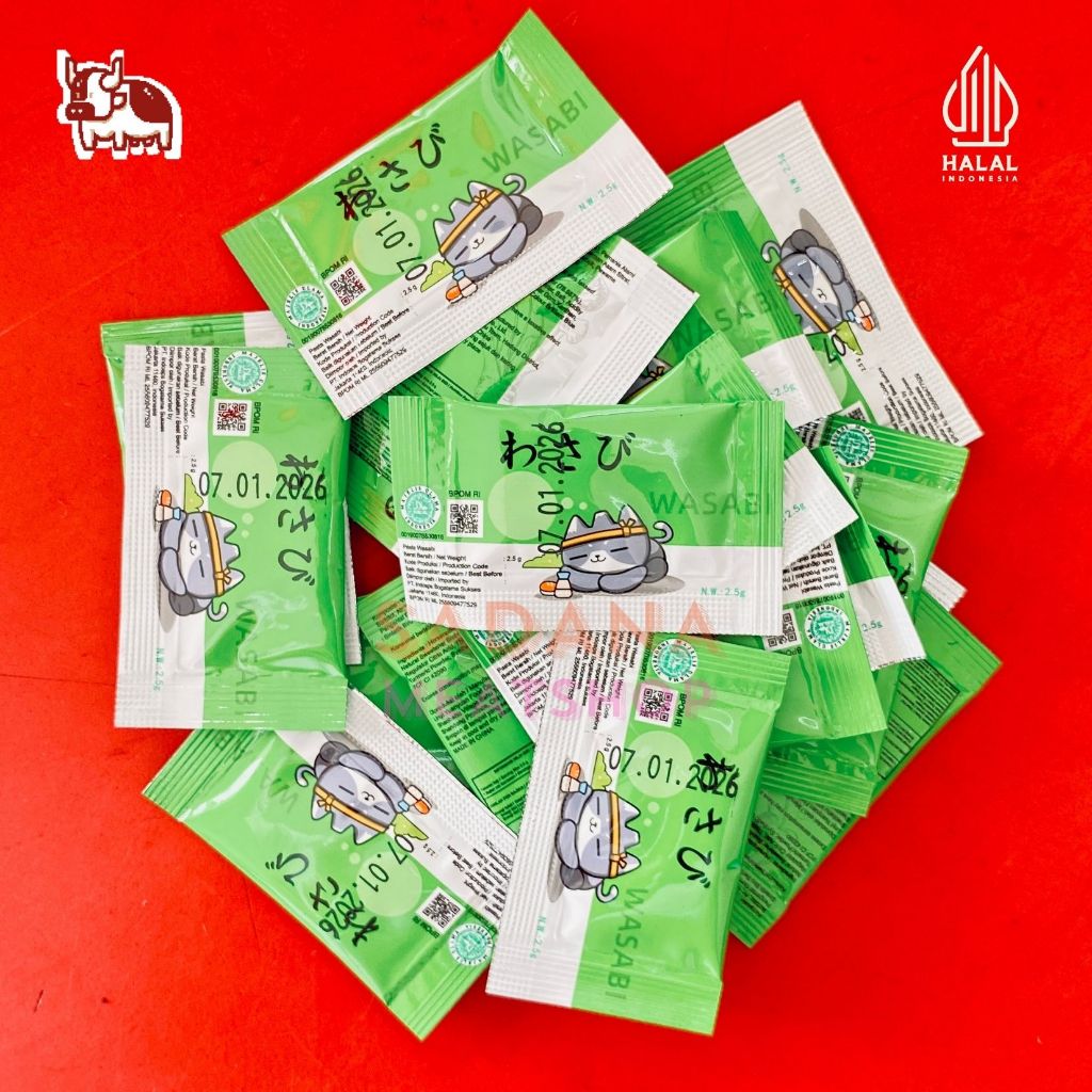 

Neri Wasabi Sachet 2.5 g – Wasabi Paste Japan Style Sachet Single‑Use | Praktis & Halal