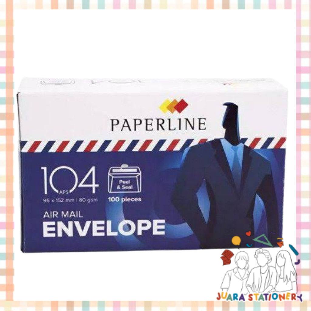 

(1230) Amplop Paperline 104 Airmail / Amplop Air Mail Amplop Uang