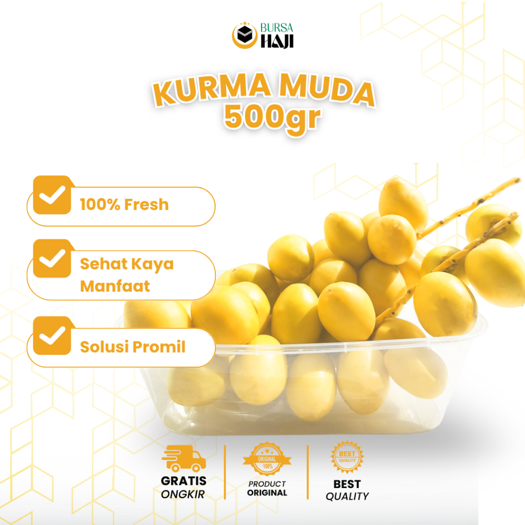 

Kurma Muda Ruthob Barhi Besar 1kg Madinah Saudi Manis / Manis