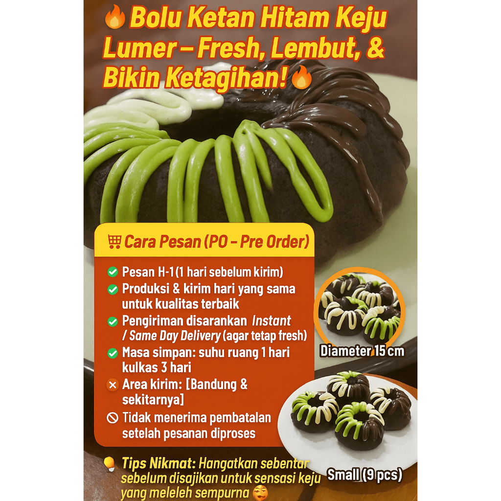 

BOLU KETAN HITAM KEJU LUMER
