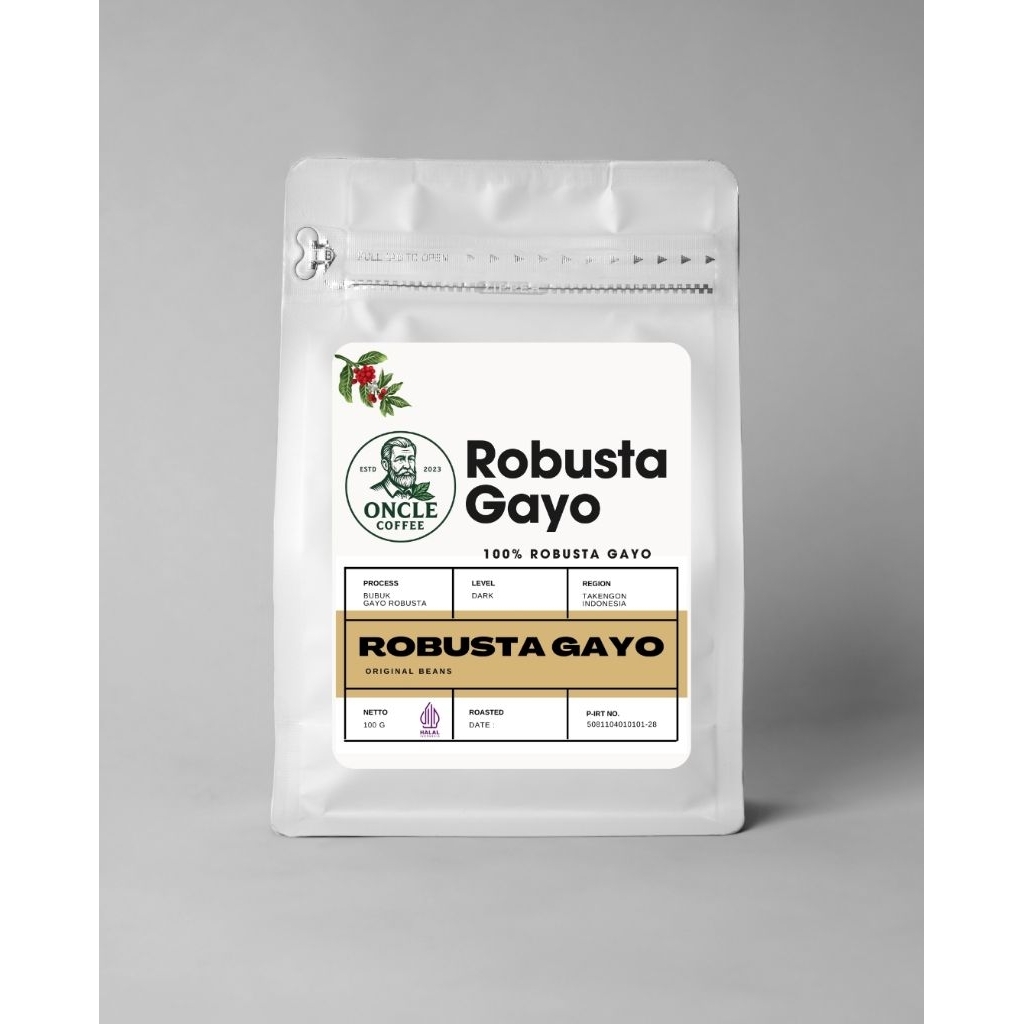 

Bubuk Kopi Robusta Gayo 100% Original Coffee Dari ONCLE COFFEE