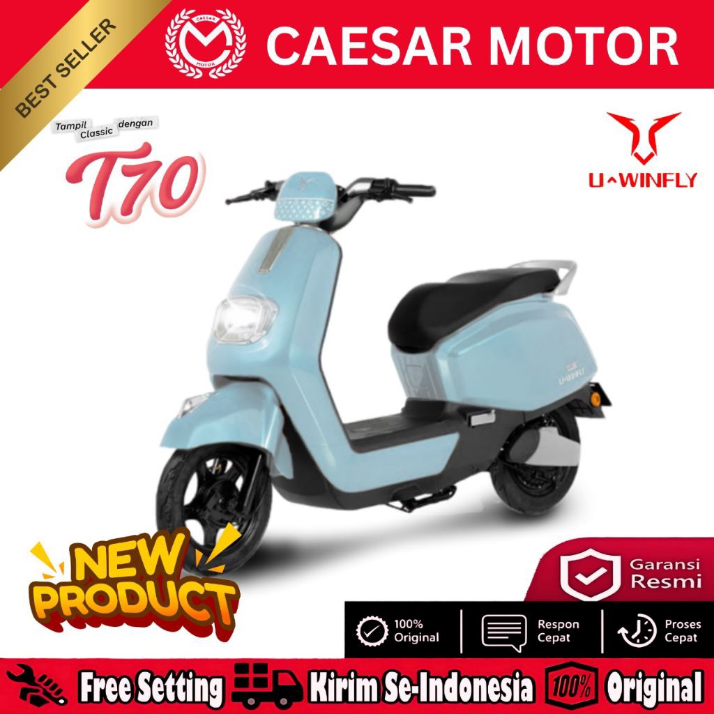 SEPEDA LISTRIK UWINFLY T70 LITHIUM