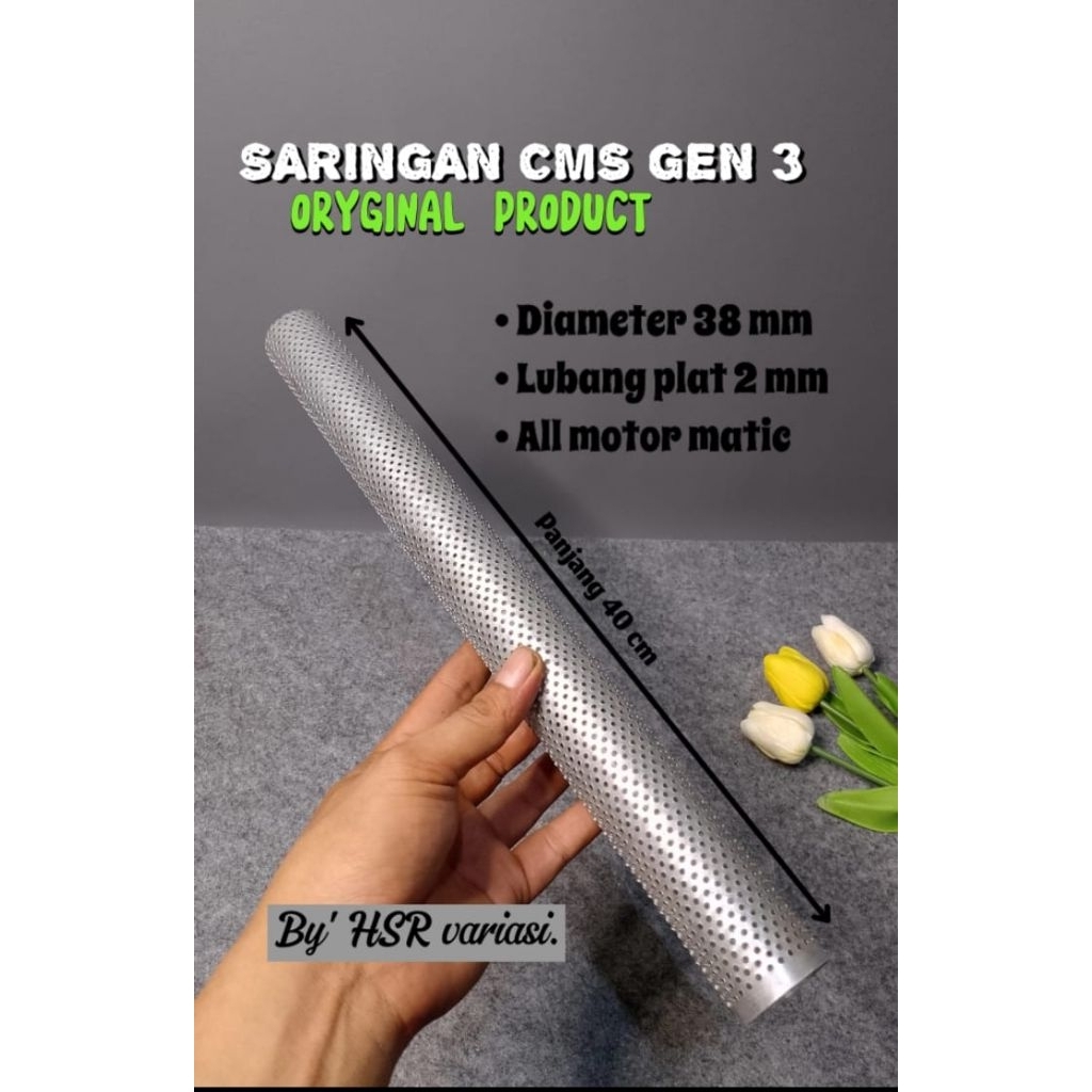 TERMURAH SARINGAN KNALPOT PNP CMS ZRC Tsigigi lubang 2mm inlet 38
