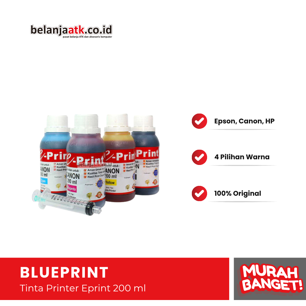 Tinta Printer Eprint 200 ml / Refill Canon