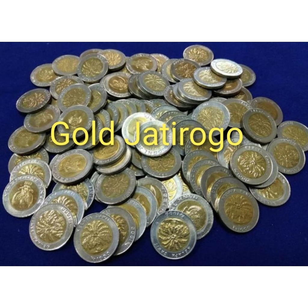 Koin kelapa sawit .1000 kelapa sawit . seribu rupiah kelapa sawit