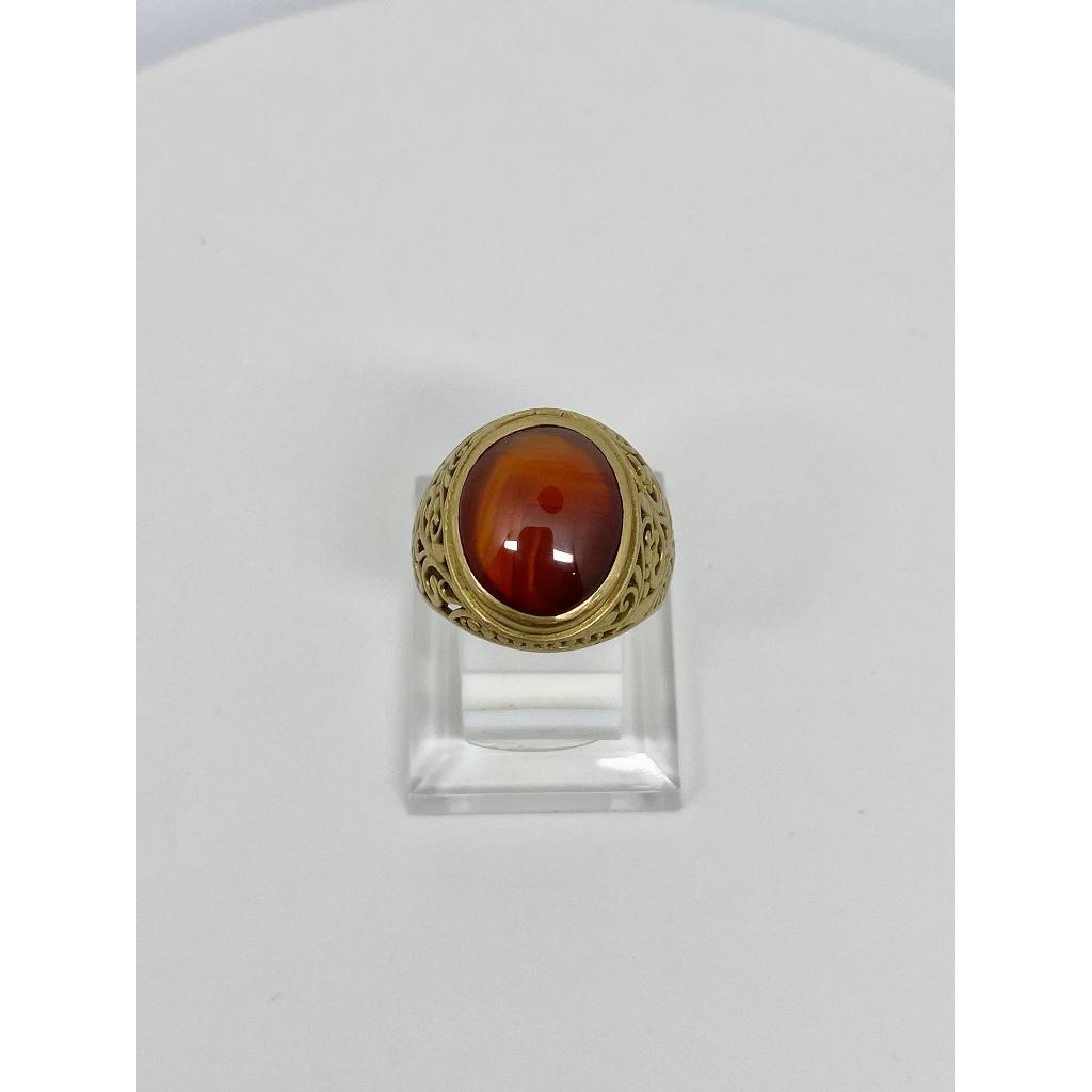 Cincin Batu Akik Chalcedony Natural Alam