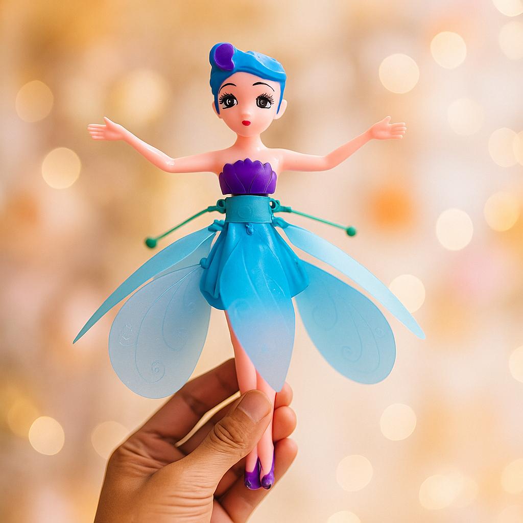 Boneka Peri Terbang Flying Doll Barbie Princess Mainan Anak Sensor Tangan USB Rechargeable