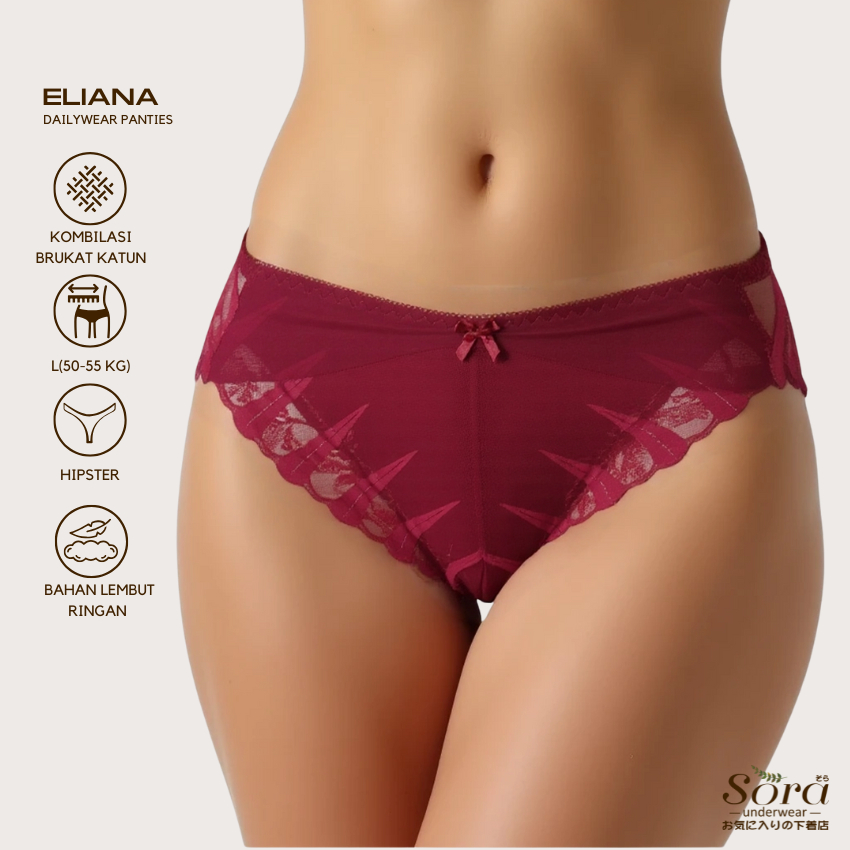 Celana dalam cd pakaian dalam underwear wanita perempuan dewasa sexy seksi transparan brukat 9374