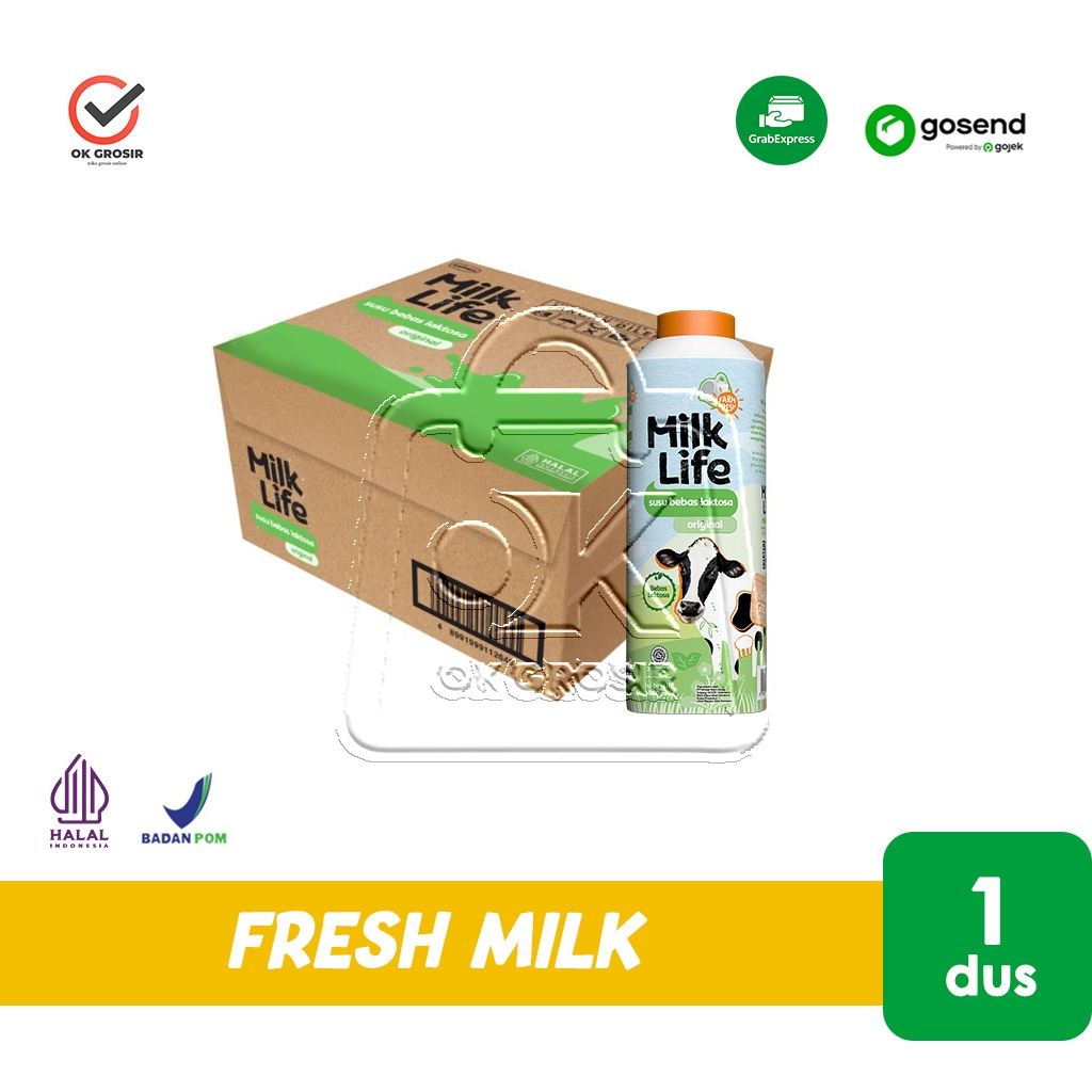 

Susu Fresh Milk Life 1 Karton Bebas Laktosa IJO MilkLife Original (KHUSUS INSTANT)
