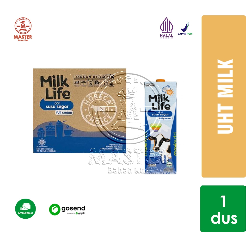 Susu UHT Milk Life 1 Karton MilkLife Susu Full Cream [KHUSUS INSTANT]