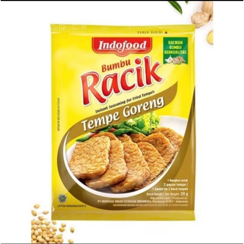 

Racik tempe & tahu goreng
