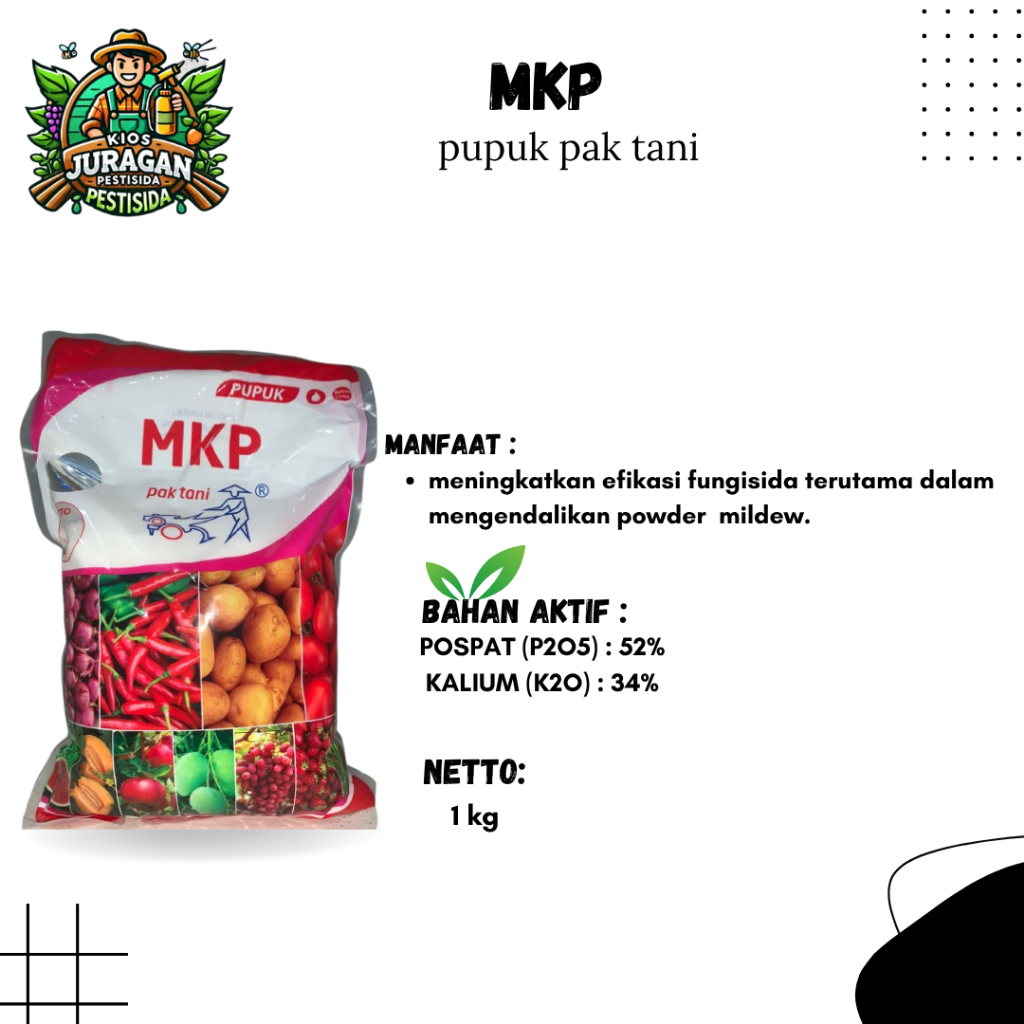 PUPUK MKP 1KG PAK TANI