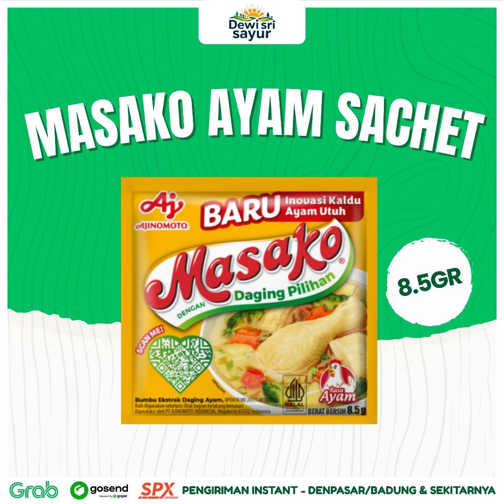 

Masako Ayam Sachet 8.5gr – Dewi Sri Sayur
