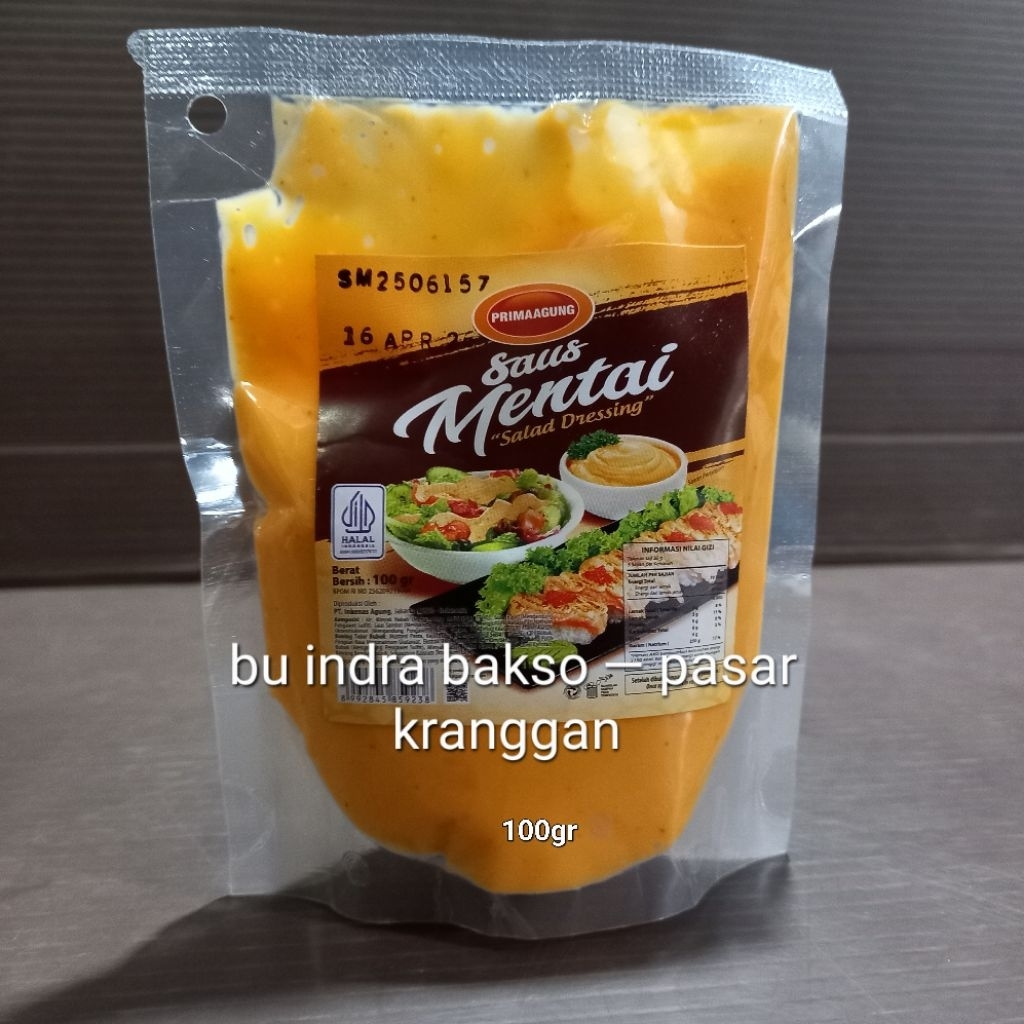 

saus mentai 100 gr prima agung salad dressing saos