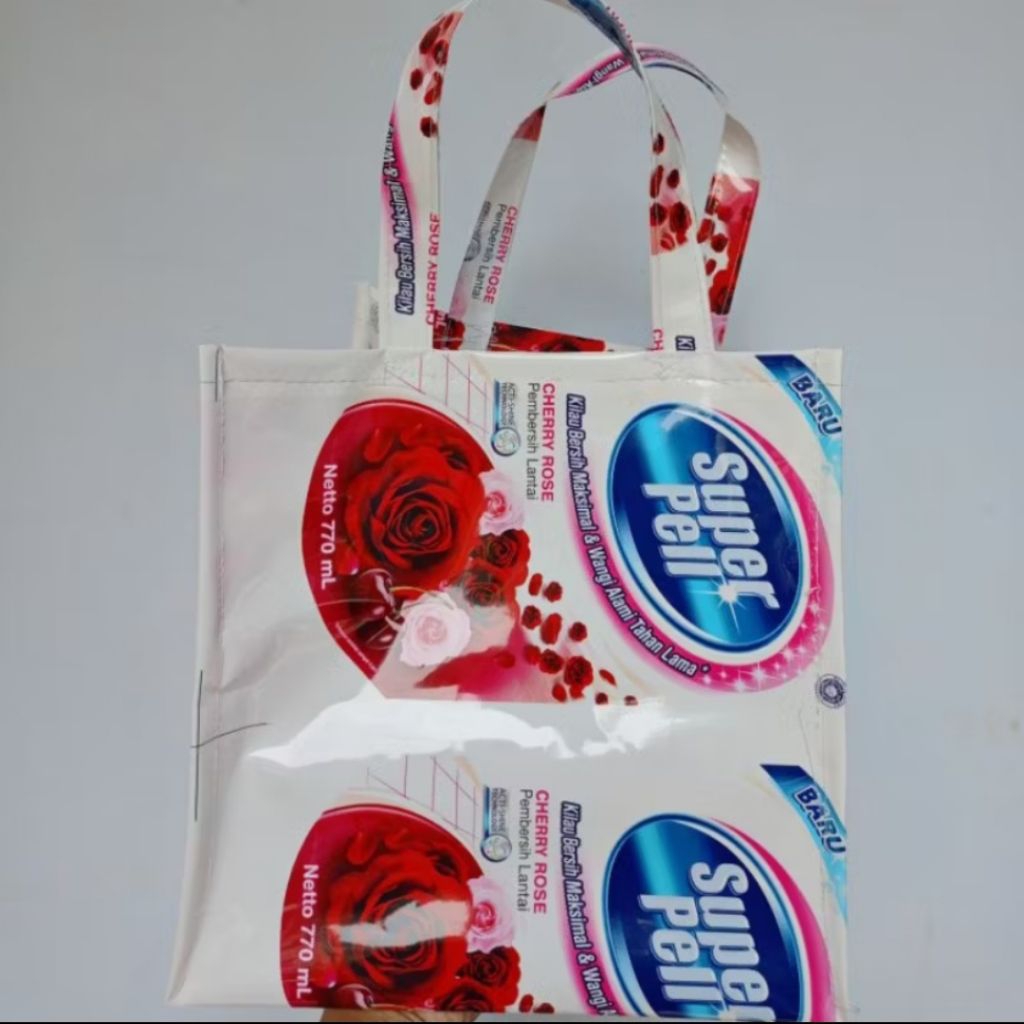 

Tas plastik daur ulang tas hajatan Snack box motif random