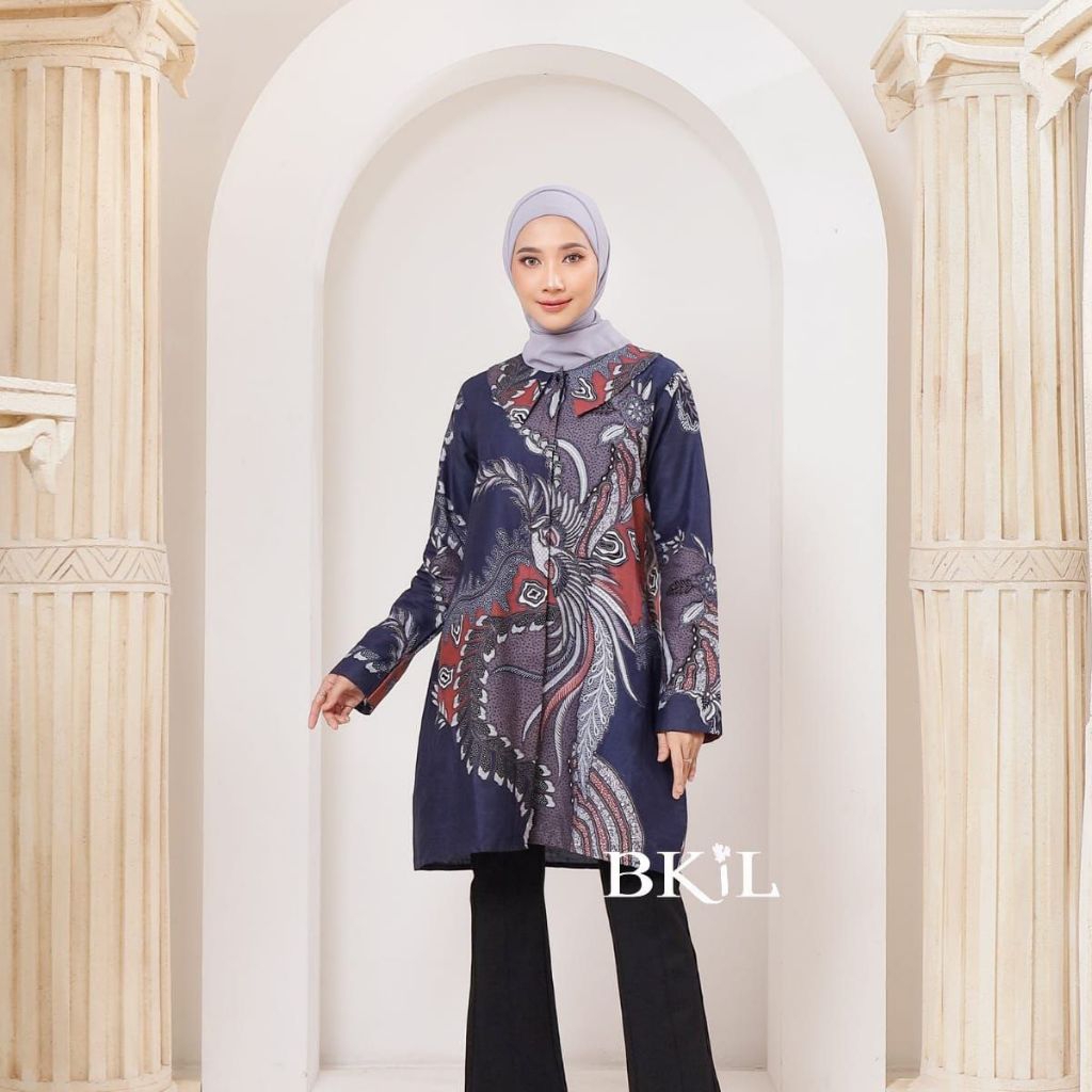 Baju Batik Modern Tunik Batik Kerja Baju Kerja Baju Batik Kantor Atasan Wanita