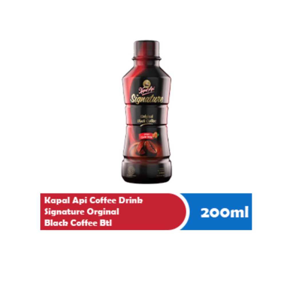 

Kapal Api Coffee Drink Signature Original Black Coffee 200 ml – Kopi Hitam Siap Minum