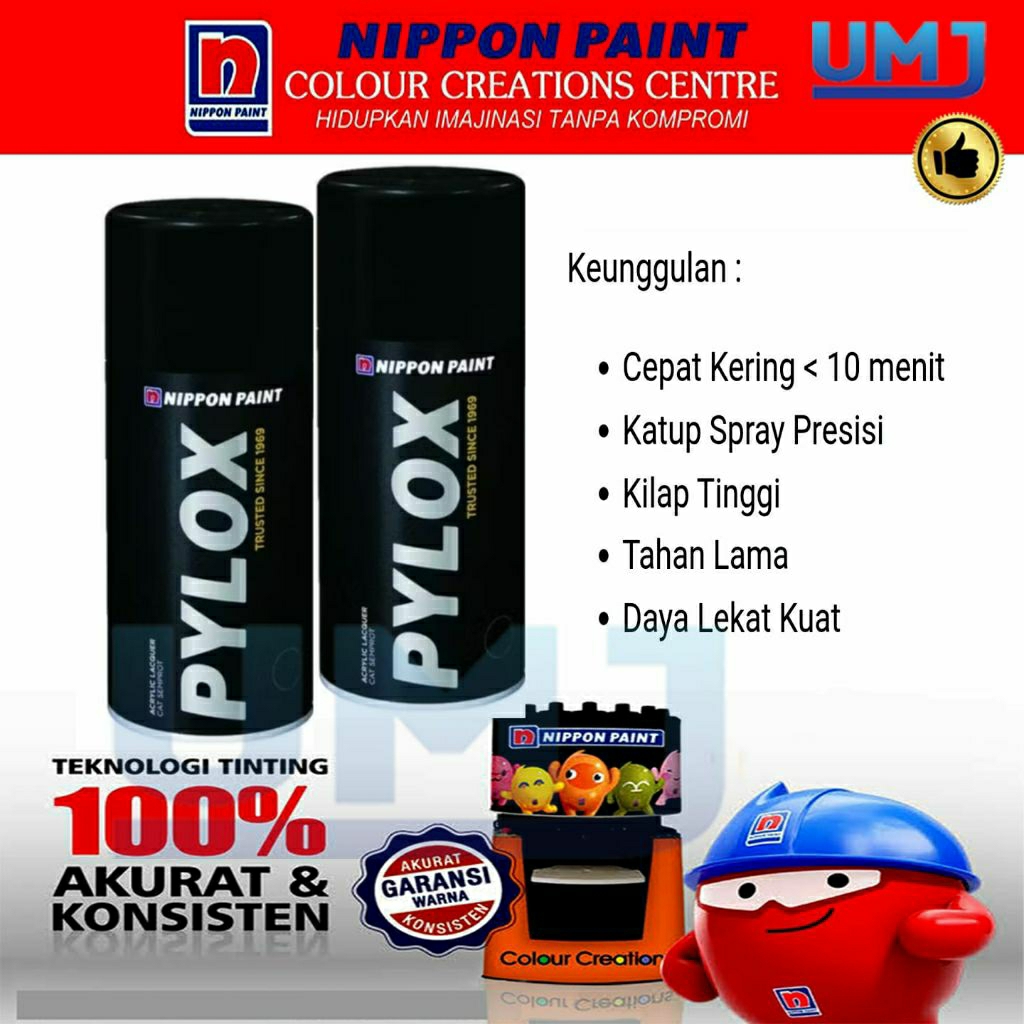 Nippon paint, PYLOX spray nippon paint 300cc