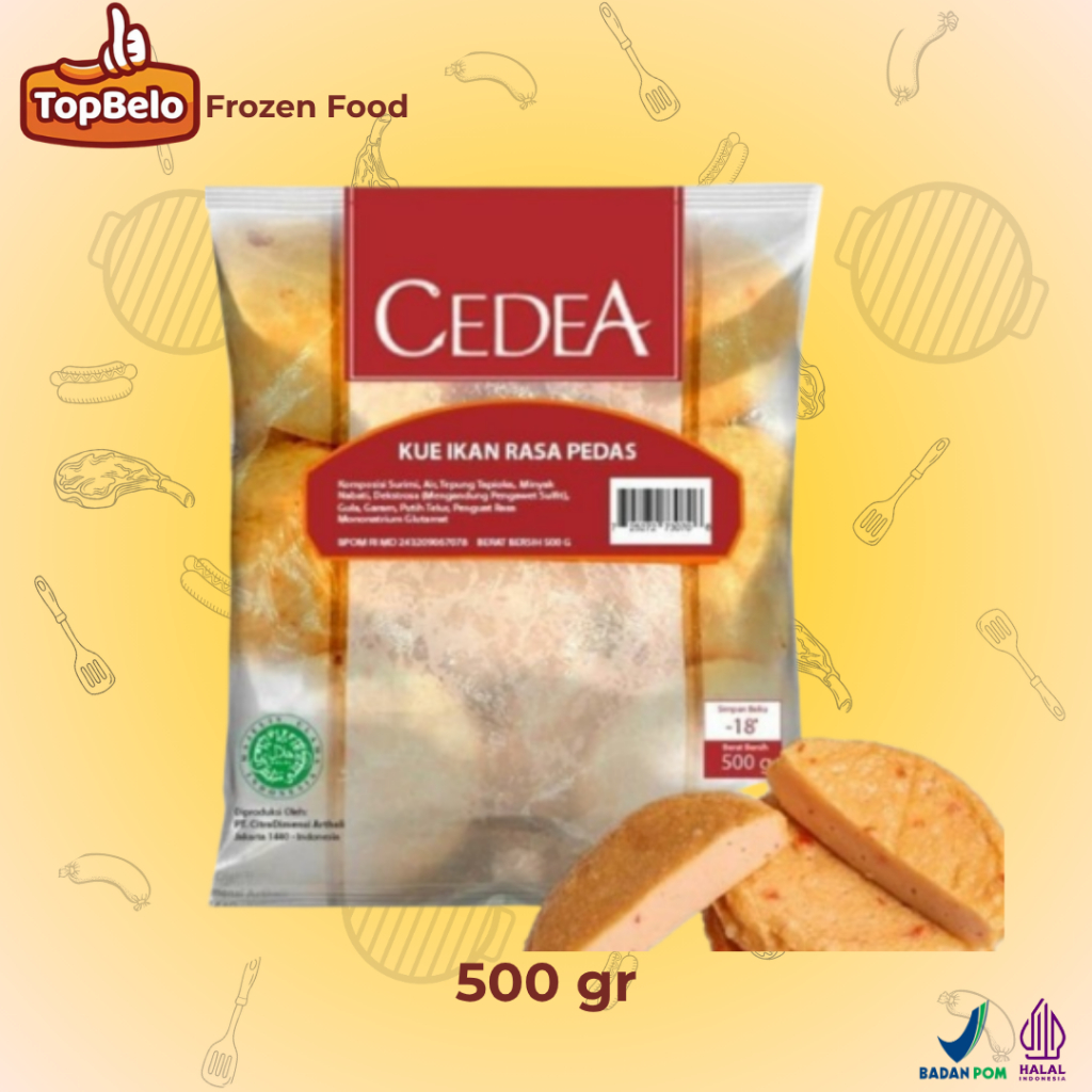 

CEDEA KUE IKAN RASA PEDAS 500 GR - Top Belo Frozen Food